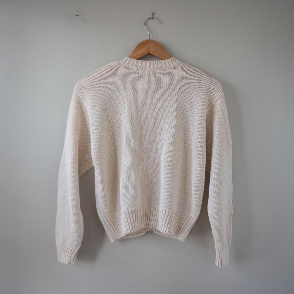 Vintage American Eagle Knit Cottagecore Cardigan Sweater Size Medium - Picture 6 of 8